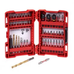 Milwaukee M12 12V Lithium-Ion Cordless 1/4 in. Hex Screwdriver Kit w/ SHOCKWAVEImpact Duty Driver Alloy Steel Bit Set (50-Pc) -Power Tools Sales Store milwaukee electric screwdrivers 2401 22 48 32 4024 40 1000