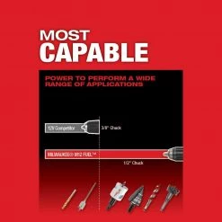 Milwaukee M12 FUEL 12V Lithium-Ion Brushless Cordless 1/2 in. Hammer Drill Kit with 4.0 Ah and 2.0 Ah Battery and Hard Case -Power Tools Sales Store milwaukee hammer drills 2504 22 1d 1000