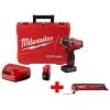 Milwaukee M12 FUEL 12V Lithium-Ion 1/2 in. Brushless Cordless Hammer Drill Driver Kit with M12 Multi-Tool