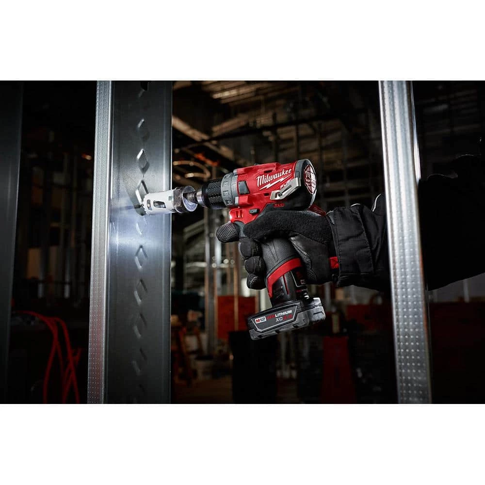 Milwaukee M12 FUEL 12V Lithium-Ion 1/2 in. Brushless Cordless Hammer Drill Driver Kit with M12 Multi-Tool 7 Milwaukee M12 FUEL 12V Lithium-Ion 1/2 in. Brushless Cordless Hammer Drill Driver Kit with M12 Multi-Tool - Image 5