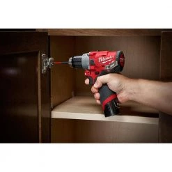 Milwaukee M12 FUEL 12V Lithium-Ion Brushless Cordless 1/2 in. Hammer Drill Kit with 4.0 Ah and 2.0 Ah Battery and Hard Case -Power Tools Sales Store milwaukee hammer drills 2504 22 44 1000