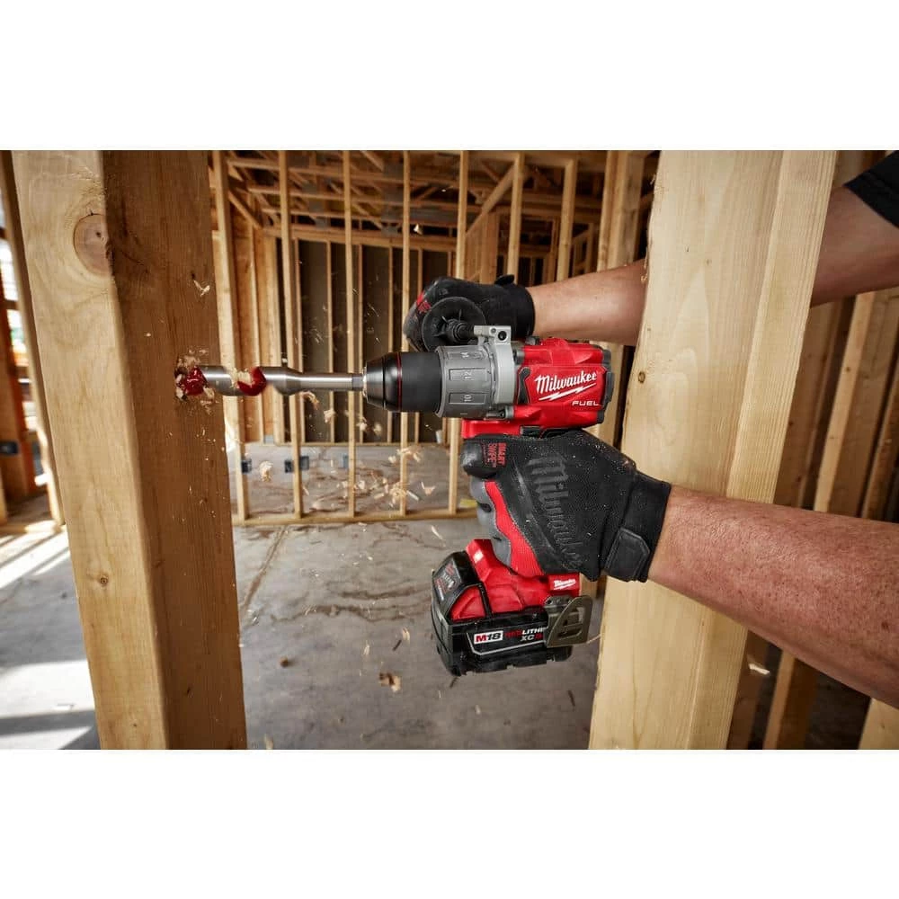Milwaukee M18 FUEL 18V Lithium-Ion Brushless Cordless 1/2 in. Hammer Drill/Driver (Tool-Only) 10 Milwaukee M18 FUEL 18V Lithium-Ion Brushless Cordless 1/2 in. Hammer Drill/Driver (Tool-Only) - Image 8