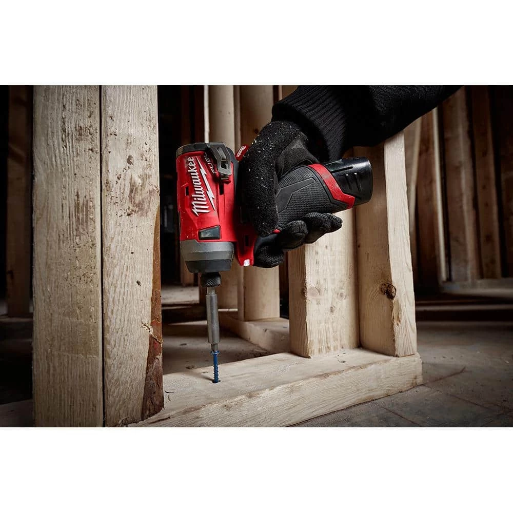 Milwaukee M12 FUEL 12V Lithium-Ion Brushless Cordless 1/4 in. Hex Impact Driver Kit W/ M12 3/8 in. Ratchet 10 Milwaukee M12 FUEL 12V Lithium-Ion Brushless Cordless 1/4 in. Hex Impact Driver Kit W/ M12 3/8 in. Ratchet - Image 8