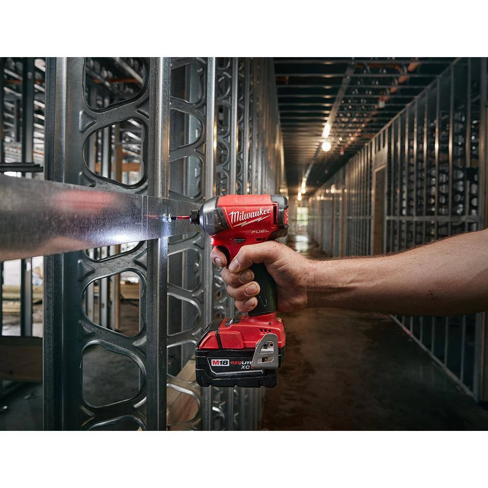 Milwaukee M18 FUEL SURGE 18V Lithium-Ion Brushless Cordless 1/4 in. Hex Hydraulic Impact Driver Kit W/ M18 5.0AH Battery 11 Milwaukee M18 FUEL SURGE 18V Lithium-Ion Brushless Cordless 1/4 in. Hex Hydraulic Impact Driver Kit W/ M18 5.0AH Battery - Image 9