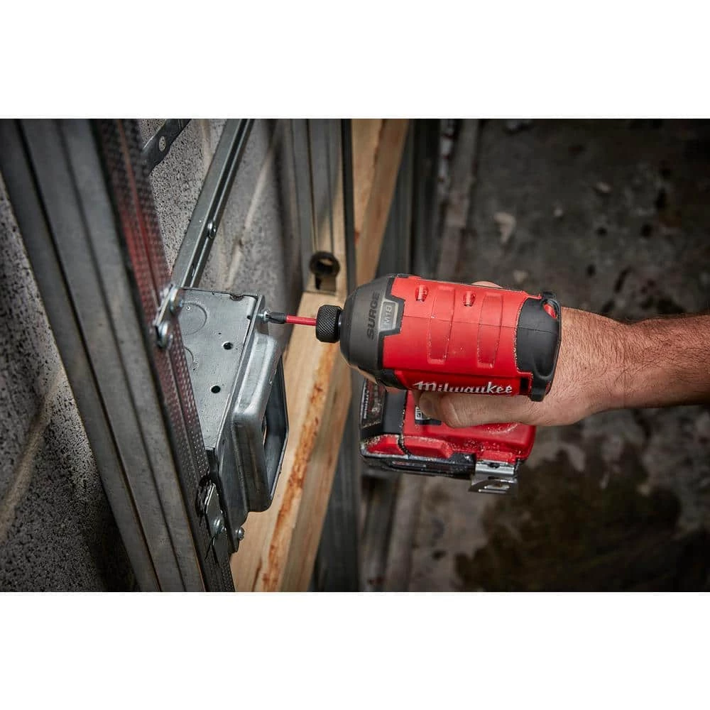 Milwaukee M18 FUEL SURGE 18V Lithium-Ion Brushless Cordless 1/4 in. Hex Hydraulic Impact Driver Kit W/ M18 5.0AH Battery 10 Milwaukee M18 FUEL SURGE 18V Lithium-Ion Brushless Cordless 1/4 in. Hex Hydraulic Impact Driver Kit W/ M18 5.0AH Battery - Image 8