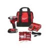 Milwaukee M18 18V Lithium-Ion Compact Brushless Cordless 1/4 in. Impact Driver Kit with (1) 2.0 Ah Battery, Charger & Bit Set -Power Tools Sales Store milwaukee impact drivers 2850 21p 48 32 4024 64 1000