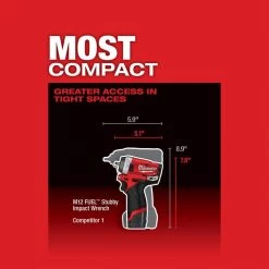 Milwaukee M12 FUEL 12V Lithium-Ion Brushless Cordless Stubby 1/4 in. Impact Wrench with Protective Boot -Power Tools Sales Store milwaukee impact wrenches 2552 20 49 16 2554 1d 1000