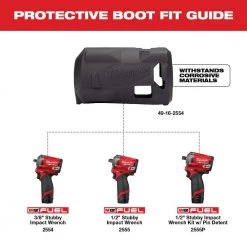 Milwaukee M12 FUEL 12V Lithium-Ion Brushless Cordless Stubby 1/4 in. Impact Wrench with Protective Boot -Power Tools Sales Store milwaukee impact wrenches 2552 20 49 16 2554 fa 1000