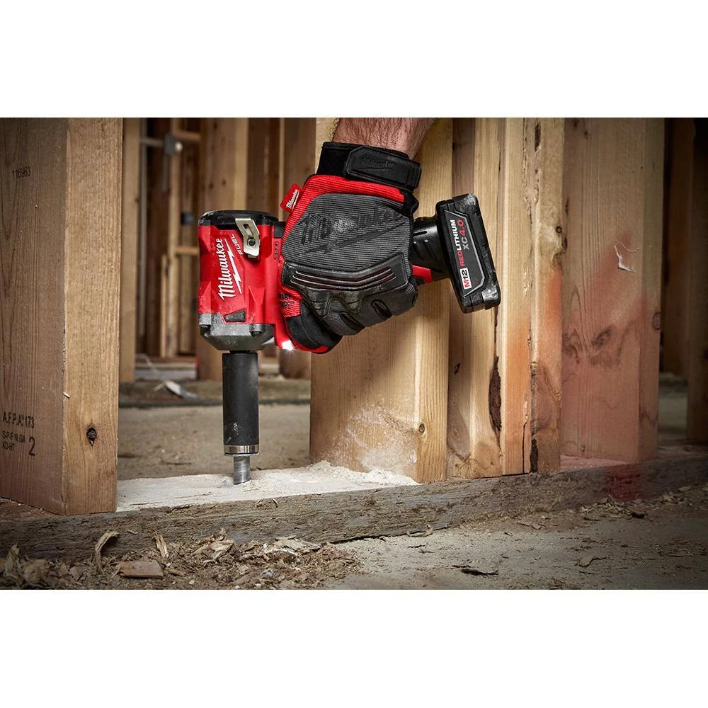 Milwaukee M12 FUEL 12V Lithium-Ion Brushless Cordless Stubby 3/8 in. Impact Wrench and Ratchet Kit (Tool-Only Kit) 12 Milwaukee M12 FUEL 12V Lithium-Ion Brushless Cordless Stubby 3/8 in. Impact Wrench and Ratchet Kit (Tool-Only Kit) - Image 10