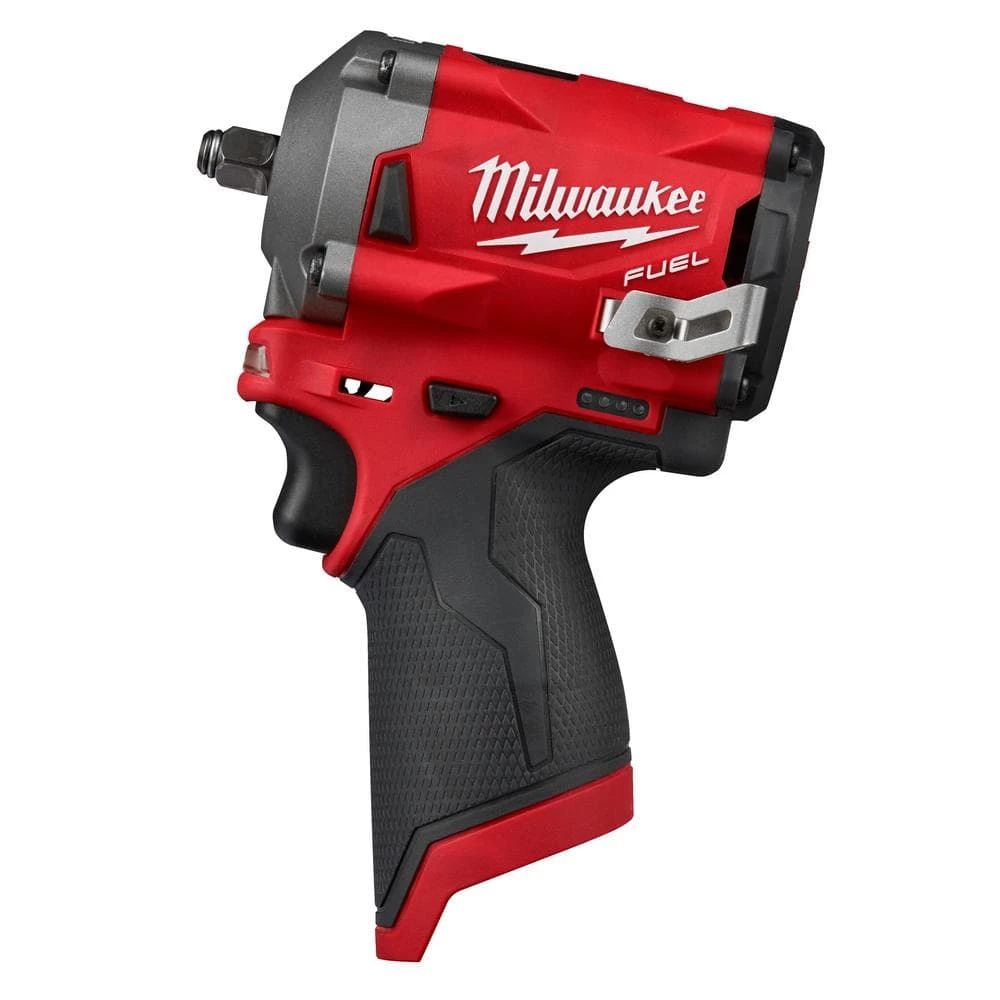 Milwaukee M12 FUEL 12V Lithium-Ion Brushless Cordless Stubby 3/8 in. Impact Wrench (Tool-Only) 3 Milwaukee M12 FUEL 12V Lithium-Ion Brushless Cordless Stubby 3/8 in. Impact Wrench (Tool-Only)