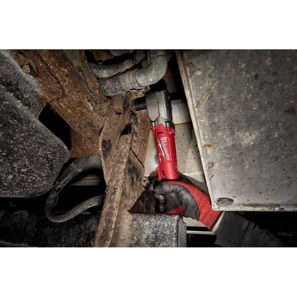 Milwaukee M12 FUEL 12V Lithium-Ion Brushless Cordless 3/8 in. Right Angle Impact Wrench With 3.0 Ah Battery Pack (2-Pack) 11 Milwaukee M12 FUEL 12V Lithium-Ion Brushless Cordless 3/8 in. Right Angle Impact Wrench With 3.0 Ah Battery Pack (2-Pack) - Image 9