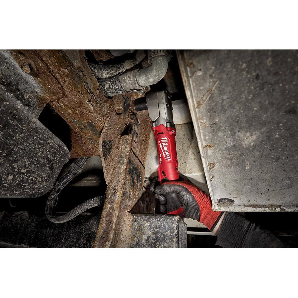 Milwaukee M12 FUEL 12V Lithium-Ion Brushless Cordless 1/2 in. Right Angle Impact Wrench With 3.0 Ah Battery Pack (2-Pack) 11 Milwaukee M12 FUEL 12V Lithium-Ion Brushless Cordless 1/2 in. Right Angle Impact Wrench With 3.0 Ah Battery Pack (2-Pack) - Image 9