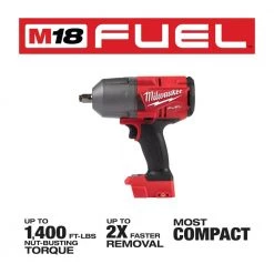Milwaukee M18 FUEL 18V Lithium-Ion Brushless Cordless 1/2 in. Impact Wrench with Friction Ring (Tool-Only) -Power Tools Sales Store milwaukee impact wrenches 2767 20 40 1000