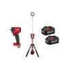 Milwaukee M18 FUEL GEN-3 18-Volt Lithium-Ion Brushless Cordless 3/8 in. Impact w/Tower Light, Two 6 Ah HO Batteries