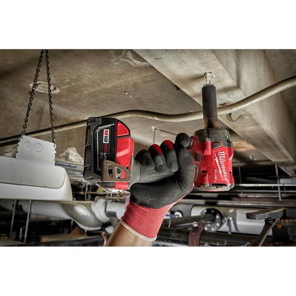Milwaukee M18 FUEL GEN-3 18-Volt Lithium-Ion Brushless Cordless 3/8 in. Impact w/Tower Light, Two 6 Ah HO Batteries 10 Milwaukee M18 FUEL GEN-3 18-Volt Lithium-Ion Brushless Cordless 3/8 in. Impact w/Tower Light, Two 6 Ah HO Batteries - Image 8