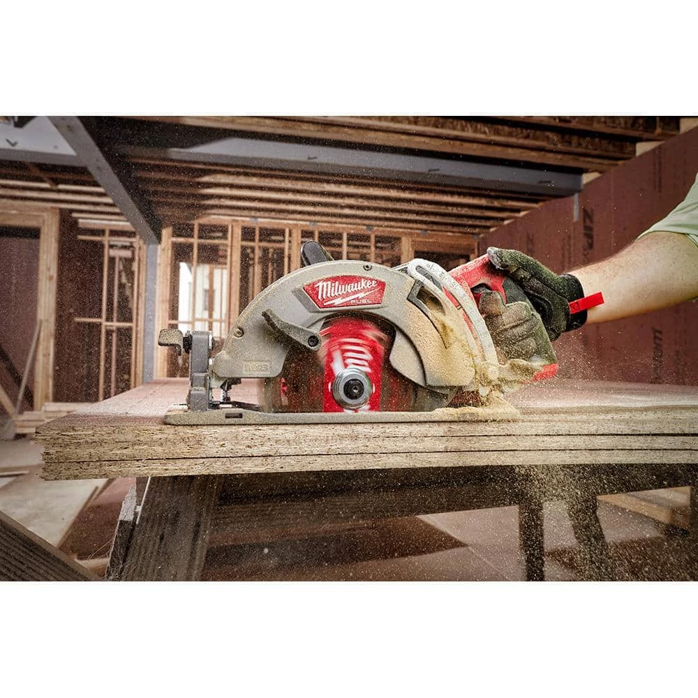 Milwaukee M18 FUEL GEN-3 18-Volt Lithium-Ion Brushless Cordless 3/8 in. Impact Wrench w/7-1/4 in. Circ, Two 6Ah HO Batteries 11 Milwaukee M18 FUEL GEN-3 18-Volt Lithium-Ion Brushless Cordless 3/8 in. Impact Wrench w/7-1/4 in. Circ, Two 6Ah HO Batteries - Image 9