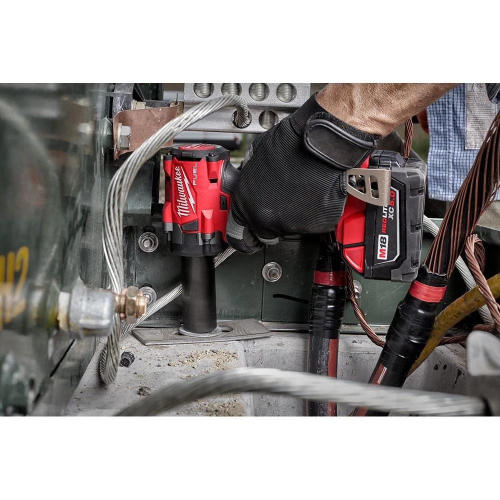Milwaukee M18 FUEL GEN-3 18-Volt Lithium-Ion Brushless Cordless 3/8 in. Impact Wrench w Friction Ring 2 w/Two 6Ah HO Batteries 12 Milwaukee M18 FUEL GEN-3 18-Volt Lithium-Ion Brushless Cordless 3/8 in. Impact Wrench w Friction Ring 2 w/Two 6Ah HO Batteries - Image 10