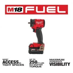 Milwaukee M18 FUEL GEN-3 18V Lithium-Ion Brushless Cordless 3/8 in. Compact Impact Wrench with Friction Ring Kit -Power Tools Sales Store milwaukee impact wrenches 2854 22 40 1000