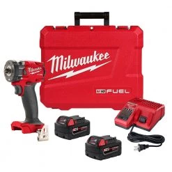 Milwaukee M18 FUEL GEN-3 18V Lithium-Ion Brushless Cordless 3/8 in. Compact Impact Wrench with Friction Ring Kit