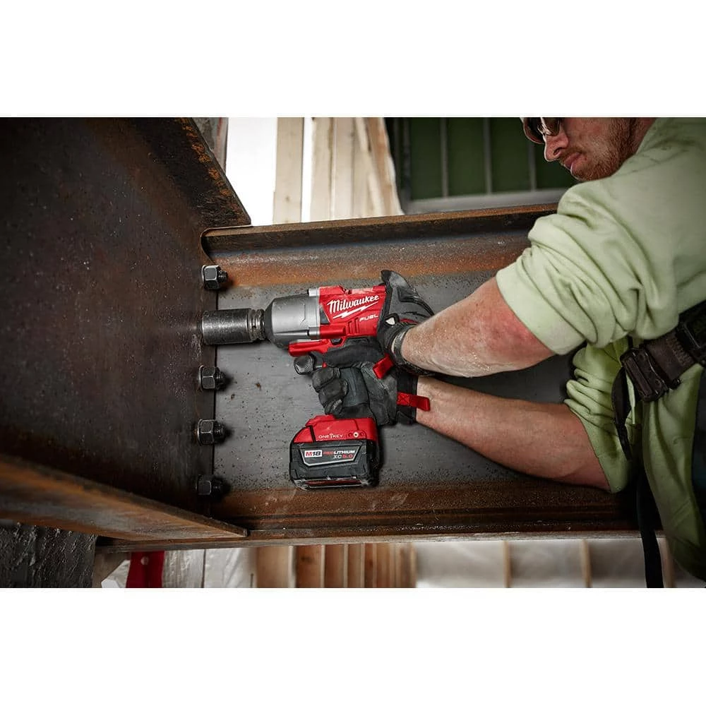 Milwaukee M18 FUEL ONE-KEY 18V Lithium-Ion Brushless Cordless 1/2 in. Impact Wrench with Friction Ring (Tool-Only) 9 Milwaukee M18 FUEL ONE-KEY 18V Lithium-Ion Brushless Cordless 1/2 in. Impact Wrench with Friction Ring (Tool-Only) - Image 7