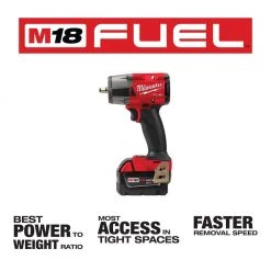 Milwaukee M18 FUEL GEN-2 18V Lithium-Ion Mid Torque Brushless Cordless 3/8 in. Impact Wrench with Friction Ring Kit -Power Tools Sales Store milwaukee impact wrenches 2960 22 40 1000