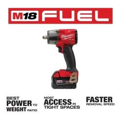 Milwaukee M18 FUEL Gen-2 18V Lithium-Ion Brushless Cordless Mid Torque 1/2 in. Impact Wrench with (1) 5.0 Ah Battery 17 Milwaukee M18 FUEL Gen-2 18V Lithium-Ion Brushless Cordless Mid Torque 1/2 in. Impact Wrench with (1) 5.0 Ah Battery -Power Tools Sales Store milwaukee impact wrenches 2962 20 48 11 1850 40 1000