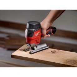 Milwaukee M12 12V Lithium-Ion Cordless Jig Saw Kit with One 1.5 Ah Battery, Charger, Tool Bag -Power Tools Sales Store milwaukee jigsaws 2445 21 1d 1000