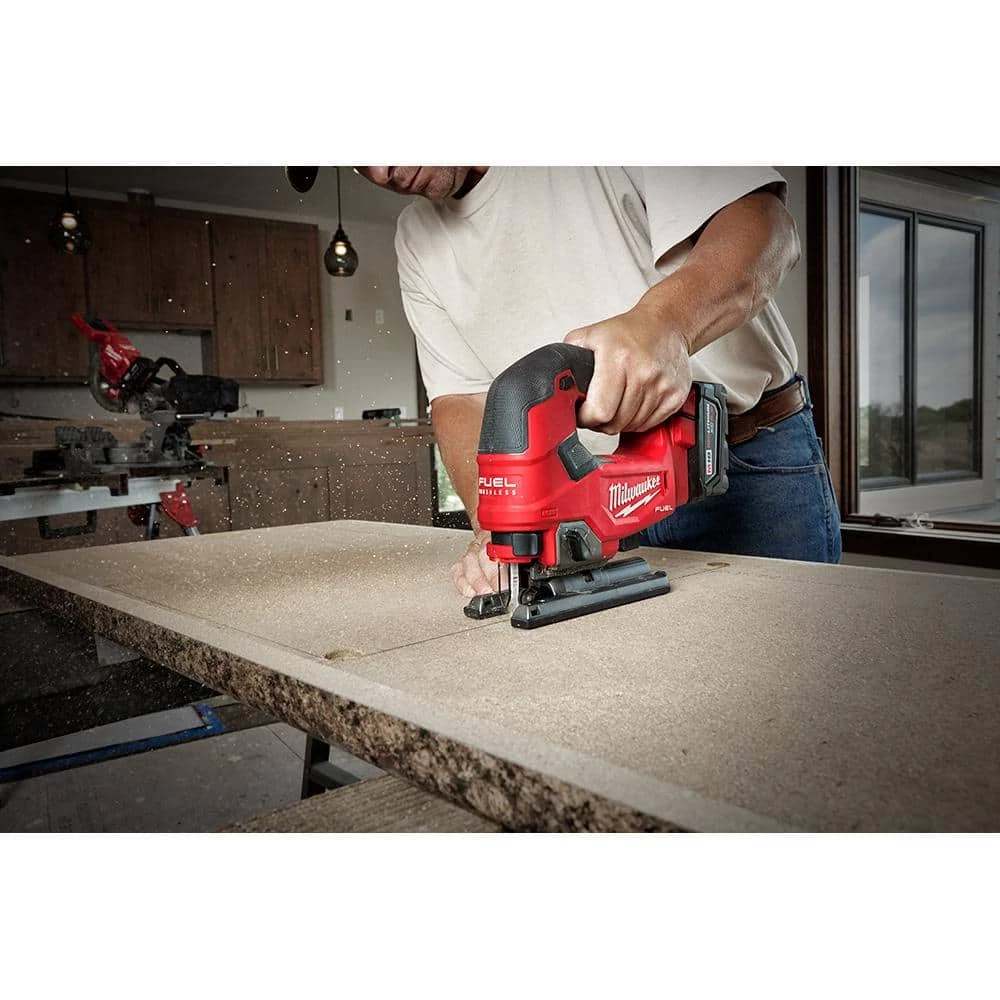 Milwaukee M18 FUEL 18-Volt Lithium-Ion Brushless Cordless Jig Saw with M18 5.0 Ah Battery 12 Milwaukee M18 FUEL 18-Volt Lithium-Ion Brushless Cordless Jig Saw with M18 5.0 Ah Battery - Image 10