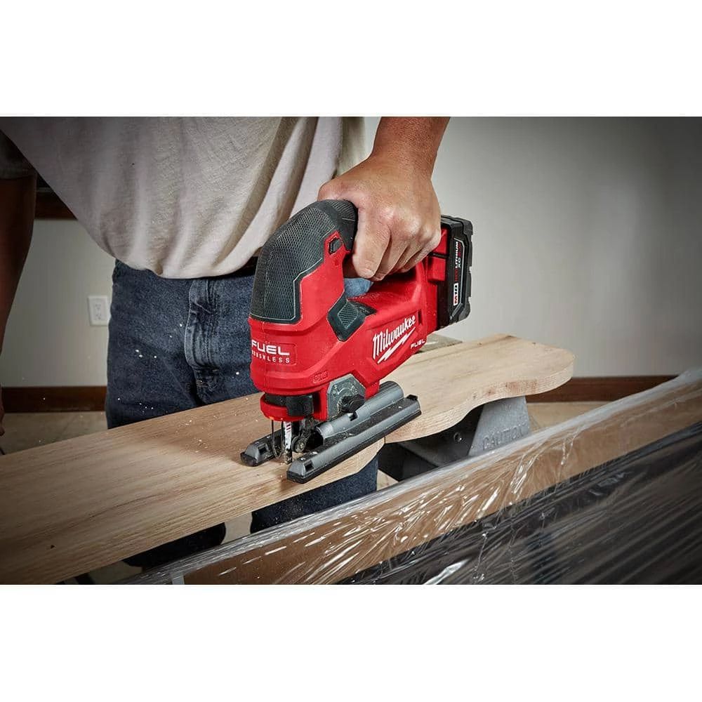 Milwaukee M18 FUEL 18-Volt Lithium-Ion Brushless Cordless Jig Saw with M18 5.0 Ah Battery 13 Milwaukee M18 FUEL 18-Volt Lithium-Ion Brushless Cordless Jig Saw with M18 5.0 Ah Battery - Image 11