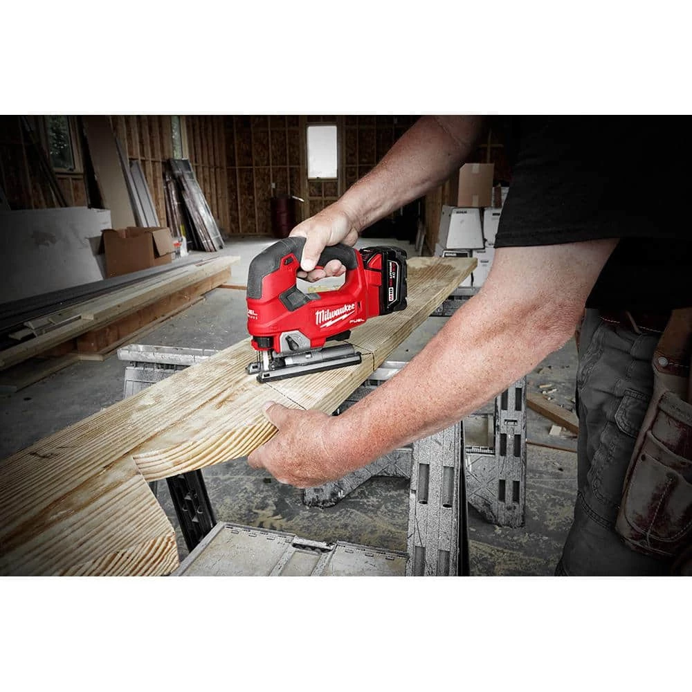 Milwaukee M18 FUEL 18-Volt Lithium-Ion Brushless Cordless Jig Saw with M18 5.0 Ah Battery 11 Milwaukee M18 FUEL 18-Volt Lithium-Ion Brushless Cordless Jig Saw with M18 5.0 Ah Battery - Image 9