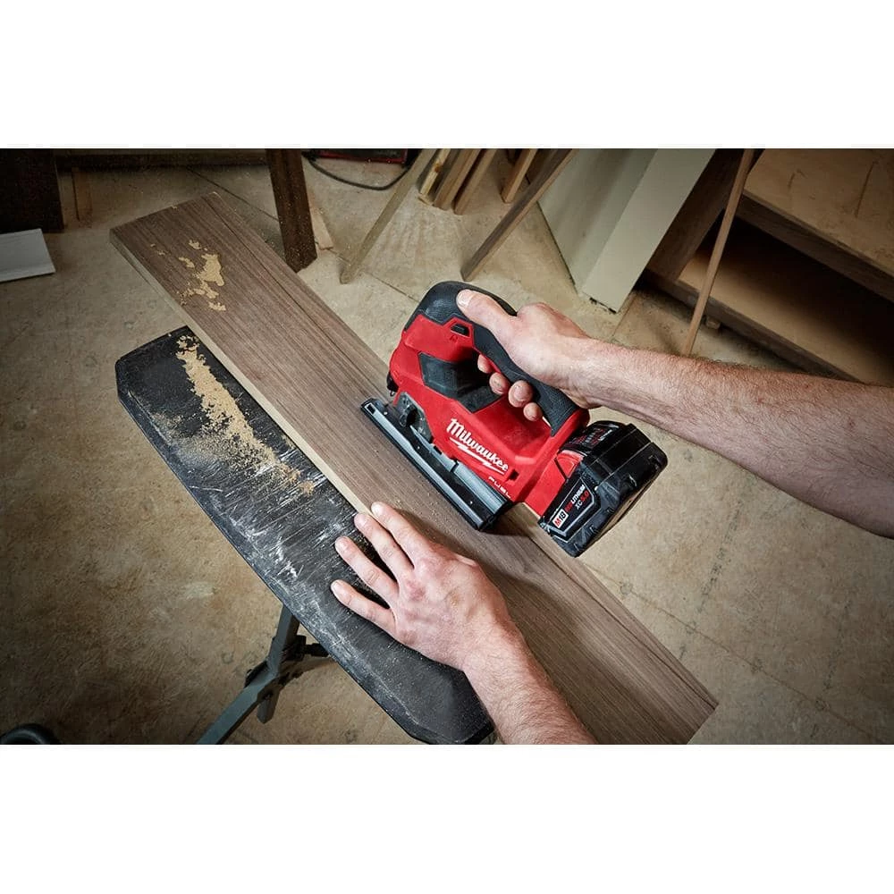 Milwaukee M18 FUEL 18-Volt Lithium-Ion Brushless Cordless Jig Saw with M18 5.0 Ah Battery 15 Milwaukee M18 FUEL 18-Volt Lithium-Ion Brushless Cordless Jig Saw with M18 5.0 Ah Battery - Image 13