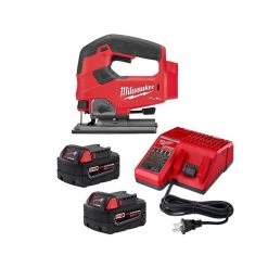 Milwaukee M18 18-Volt Lithium-Ion XC Starter Kit w/Two 5.0Ah Batteries, Charger and FUEL Jigsaw