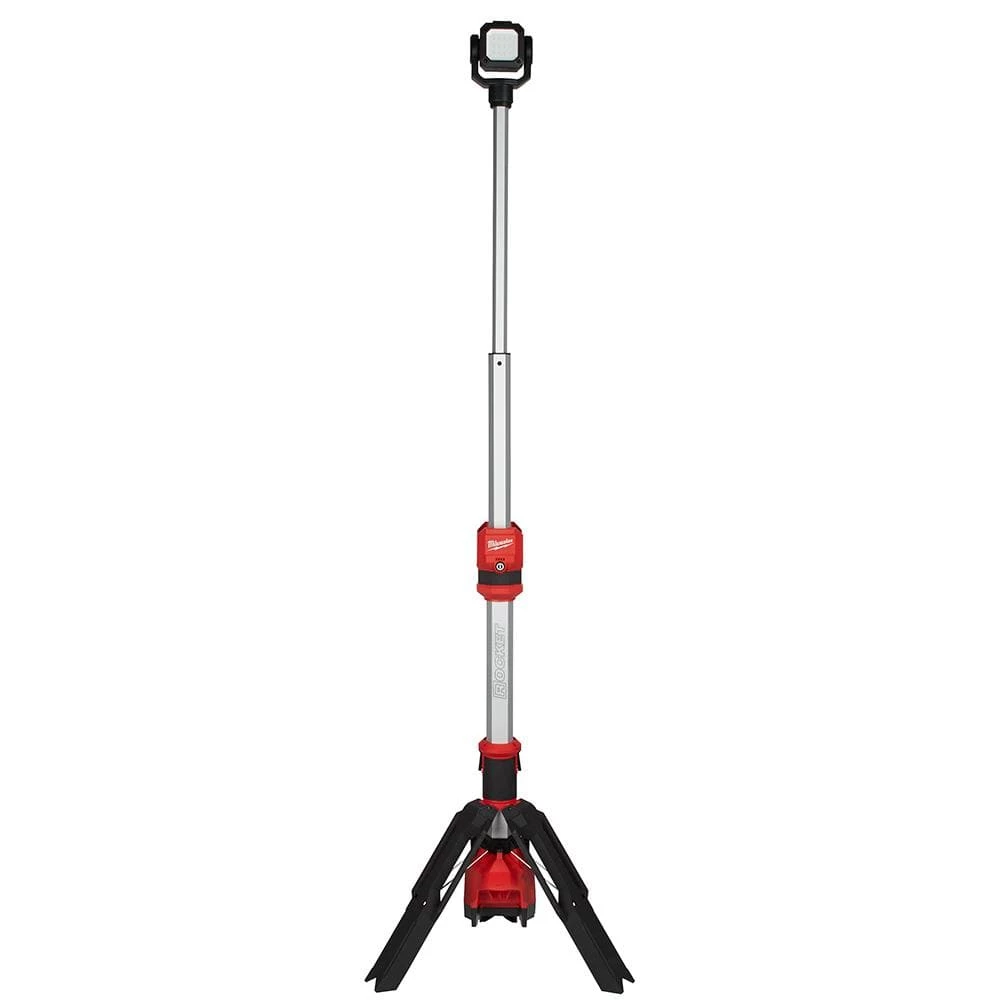 Milwaukee M12 12-Volt Lithium-Ion Cordless 1400 Lumen ROCKET LED Stand Work Light with Two M12 6.0 Ah Battery Packs and Charger 5 Milwaukee M12 12-Volt Lithium-Ion Cordless 1400 Lumen ROCKET LED Stand Work Light with Two M12 6.0 Ah Battery Packs and Charger - Image 3