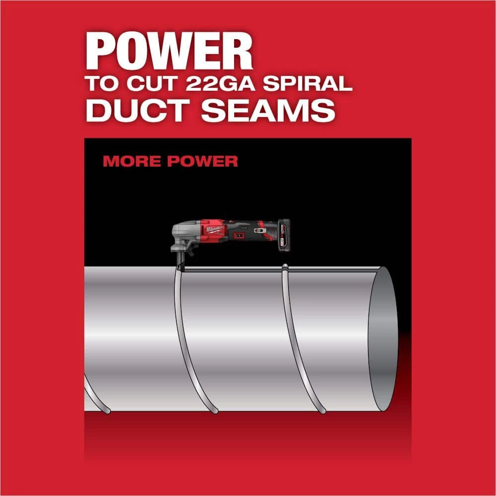 Milwaukee M12 FUEL 12-Volt Lithium-Ion Brushless Cordless 16-Gauge Variable Speed Nibbler (Tool-Only) 8 Milwaukee M12 FUEL 12-Volt Lithium-Ion Brushless Cordless 16-Gauge Variable Speed Nibbler (Tool-Only) - Image 6