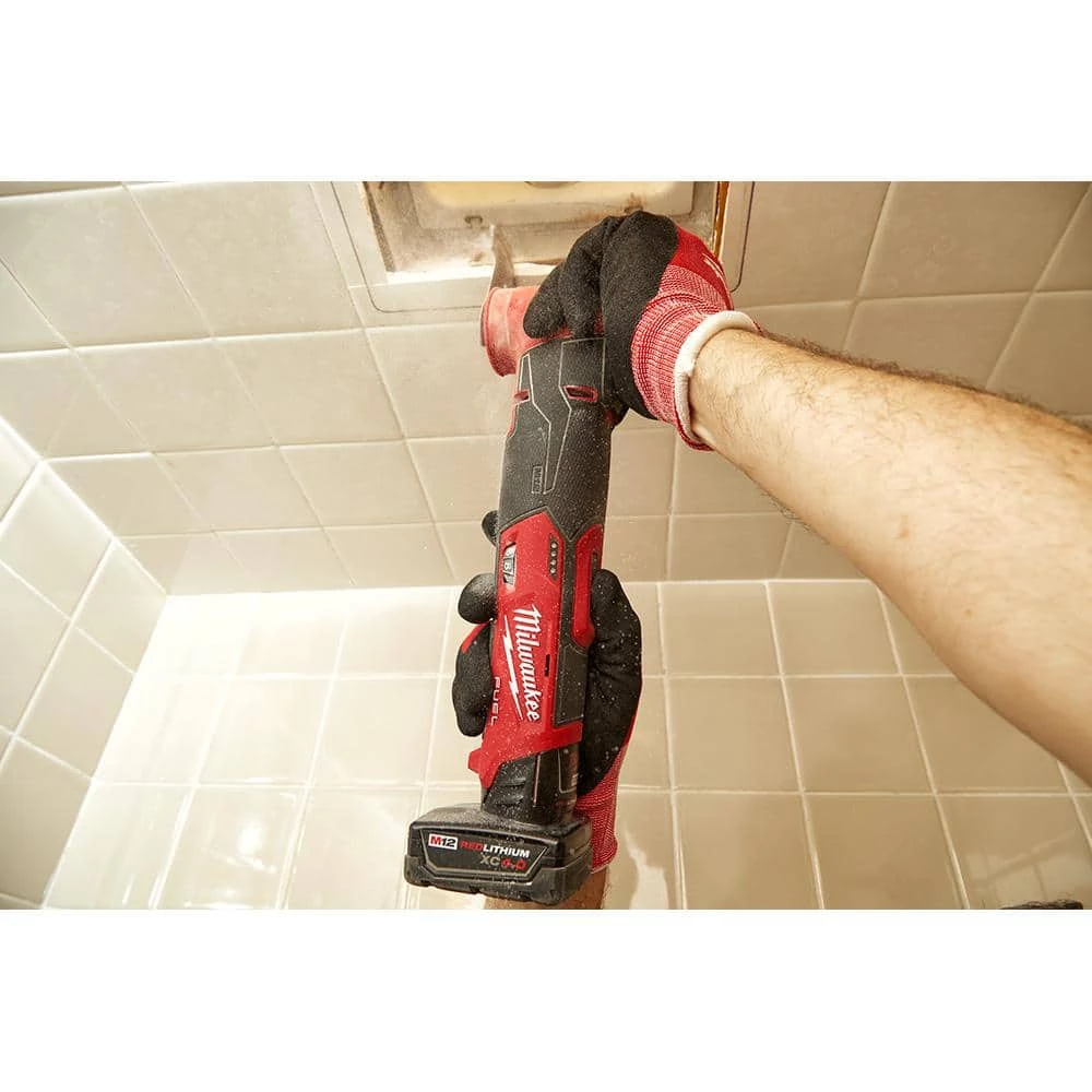 Milwaukee M12 FUEL 12V Lithium-Ion Cordless Oscillating Multi-Tool and HACKZALL with two 3.0 Ah Batteries 8 Milwaukee M12 FUEL 12V Lithium-Ion Cordless Oscillating Multi-Tool and HACKZALL with two 3.0 Ah Batteries - Image 6