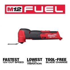 Milwaukee M12 FUEL 12V Lithium-Ion Cordless Oscillating Multi-Tool and Impact Driver with Two 3.0 Ah Batteries -Power Tools Sales Store milwaukee oscillating tools 2526 20 2551 20 48 11 2412 e1 1000