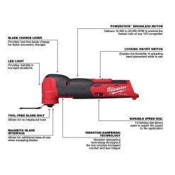 Milwaukee M12 FUEL 12V Lithium-Ion Cordless Oscillating Multi-Tool and Jobsite Radio with Two 3.0 Ah Batteries -Power Tools Sales Store milwaukee oscillating tools 2526 20 2951 20 48 11 2412 40 1000