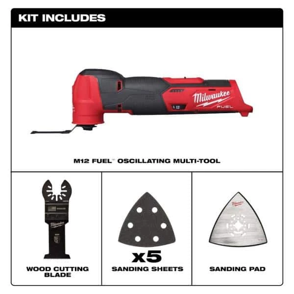 Milwaukee M12 FUEL 12V Lithium-Ion Cordless Oscillating Multi-Tool (Tool-Only) 4 Milwaukee M12 FUEL 12V Lithium-Ion Cordless Oscillating Multi-Tool (Tool-Only) - Image 2