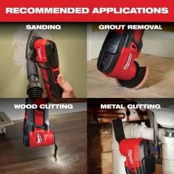 Milwaukee M18 18V Lithium-Ion Cordless Oscillating Multi-Tool Kit with one 1.5 Ah Battery & Charger -Power Tools Sales Store milwaukee oscillating tools 2626 21cp 1d 1000