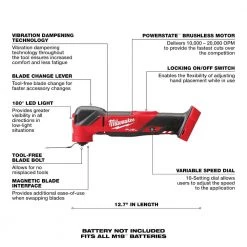 Milwaukee M18 FUEL 18V Lithium-Ion Cordless Brushless Oscillating Multi-Tool (Tool-Only) -Power Tools Sales Store milwaukee oscillating tools 2836 20 a0 1000