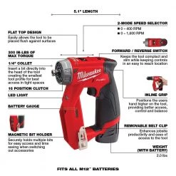 Milwaukee M12 FUEL 12V Lithium-Ion Brushless Cordless 4-in-1 Installation 3/8 in. Drill Driver Kit W/M12 Multi-Tool Kit -Power Tools Sales Store milwaukee power drills 2505 22 2526 21xc a0 1000