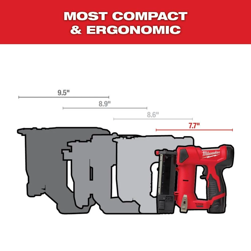 Milwaukee M12 FUEL 12V Cordless 4-in-1 Installation 3/8 in. Drill Driver Kit with M12 23-Gauge Lithium-Ion Cordless Pin Nailer 12 Milwaukee M12 FUEL 12V Cordless 4-in-1 Installation 3/8 in. Drill Driver Kit with M12 23-Gauge Lithium-Ion Cordless Pin Nailer - Image 10