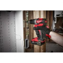 Milwaukee M18 18-Volt Lithium-Ion Brushless Cordless 1/2 in. Compact Drill/Driver with (1) 2.0 Ah Battery, Charger and Tool Bag -Power Tools Sales Store milwaukee power drills 2801 21p 66 1000