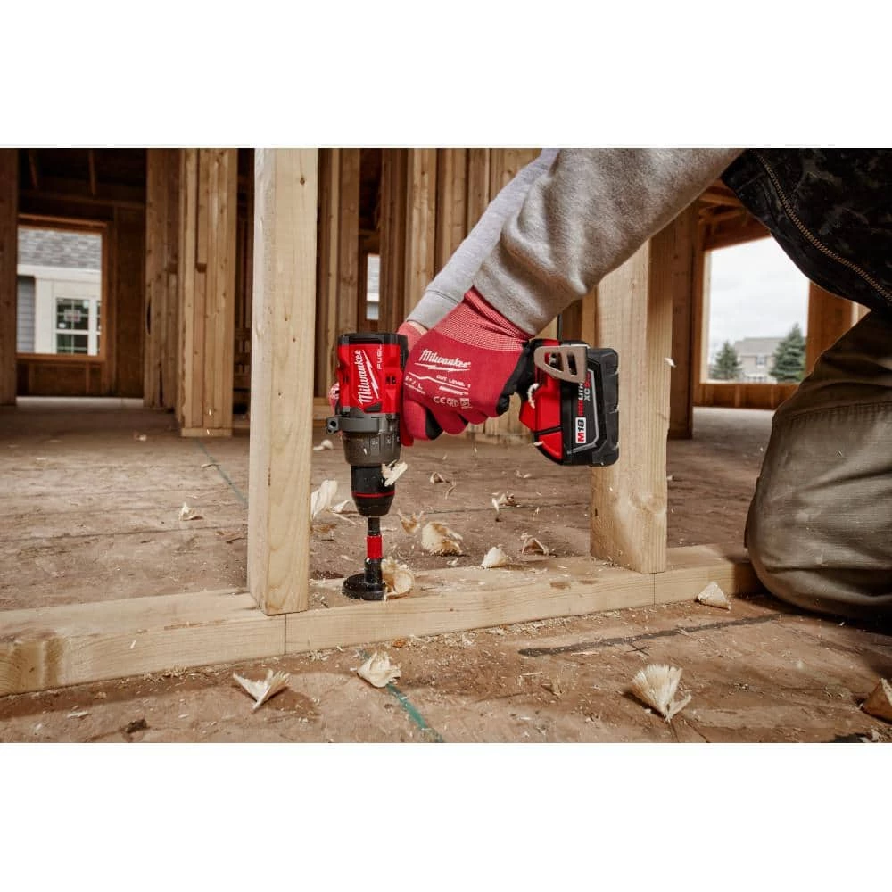 Milwaukee M18 FUEL 18-V Lithium-Ion Brushless Cordless 1/2 in. Drill/Driver with XC 5.0 Ah Battery 10 Milwaukee M18 FUEL 18-V Lithium-Ion Brushless Cordless 1/2 in. Drill/Driver with XC 5.0 Ah Battery - Image 8