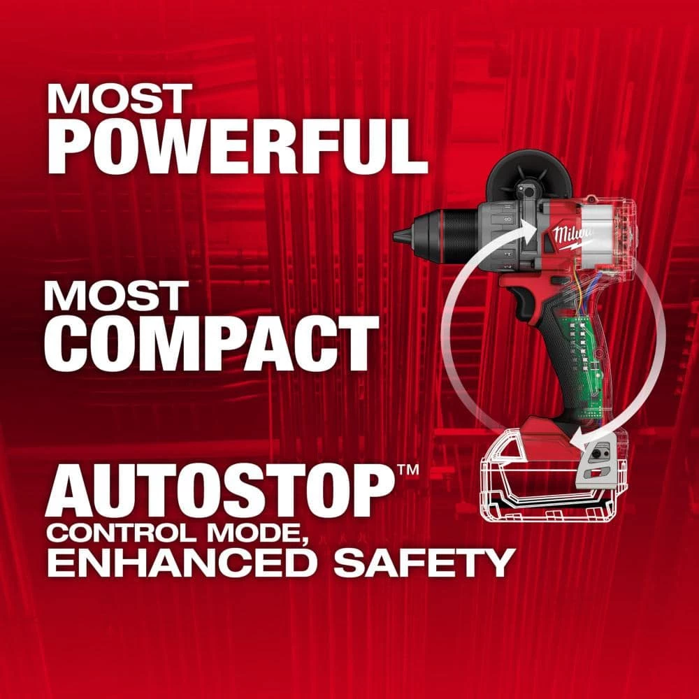 Milwaukee M18 FUEL 18-V Lithium-Ion Brushless Cordless 1/2 in. Drill/Driver with XC 5.0 Ah Battery 4 Milwaukee M18 FUEL 18-V Lithium-Ion Brushless Cordless 1/2 in. Drill/Driver with XC 5.0 Ah Battery - Image 2