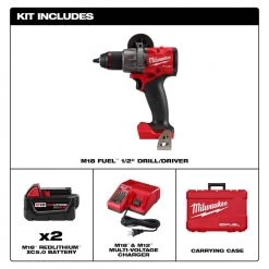 Milwaukee M18 FUEL 18-V Lithium-Ion Brushless Cordless 1/2 in. Drill/Driver Kit with (3) 5.0Ah Batteries, Charger and Hard Case 18 Milwaukee M18 FUEL 18-V Lithium-Ion Brushless Cordless 1/2 in. Drill/Driver Kit with (3) 5.0Ah Batteries, Charger and Hard Case -Power Tools Sales Store milwaukee power drills 2903 22 48 11 1850 40 1000