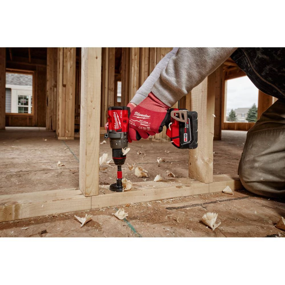 Milwaukee M18 FUEL 18-V Lithium-Ion Brushless Cordless 1/2 in. Drill/Driver Kit with (3) 5.0Ah Batteries, Charger and Hard Case 11 Milwaukee M18 FUEL 18-V Lithium-Ion Brushless Cordless 1/2 in. Drill/Driver Kit with (3) 5.0Ah Batteries, Charger and Hard Case - Image 9