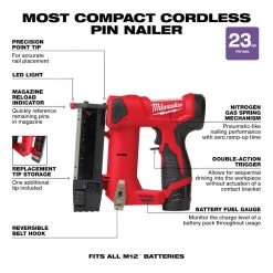 Milwaukee M12 12V Lithium-Ion Cordless Drill Driver/Impact Driver Combo Kit w/Pin Nailer and 6.0 Ah/3.0 Ah Batteries -Power Tools Sales Store milwaukee power tool combo kits 2494 22 2540 20 48 11 2460 18 11 2430 a0 1000