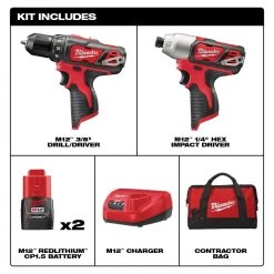 Milwaukee M12 12V Lithium-Ion Cordless Drill Driver/Impact Driver Combo Kit (2-Tool) with Titanium Drill Bit Set (23-Piece) 15 Milwaukee M12 12V Lithium-Ion Cordless Drill Driver/Impact Driver Combo Kit (2-Tool) with Titanium Drill Bit Set (23-Piece) -Power Tools Sales Store milwaukee power tool combo kits 2494 22 48 89 4631 e1 1000