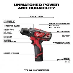 Milwaukee M12 12V Lithium-Ion Cordless Combo Kit (5-Tool) with M12 XC 3.0 Ah Battery Pack (2-Pack) -Power Tools Sales Store milwaukee power tool combo kits 2498 25h 48 11 2412 e1 1000